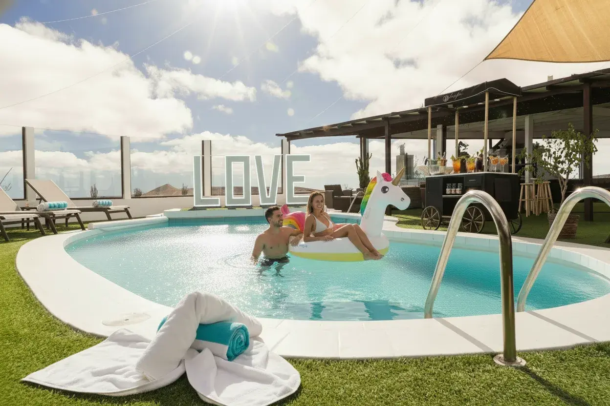 Hotel rural con piscina en Lanzarote