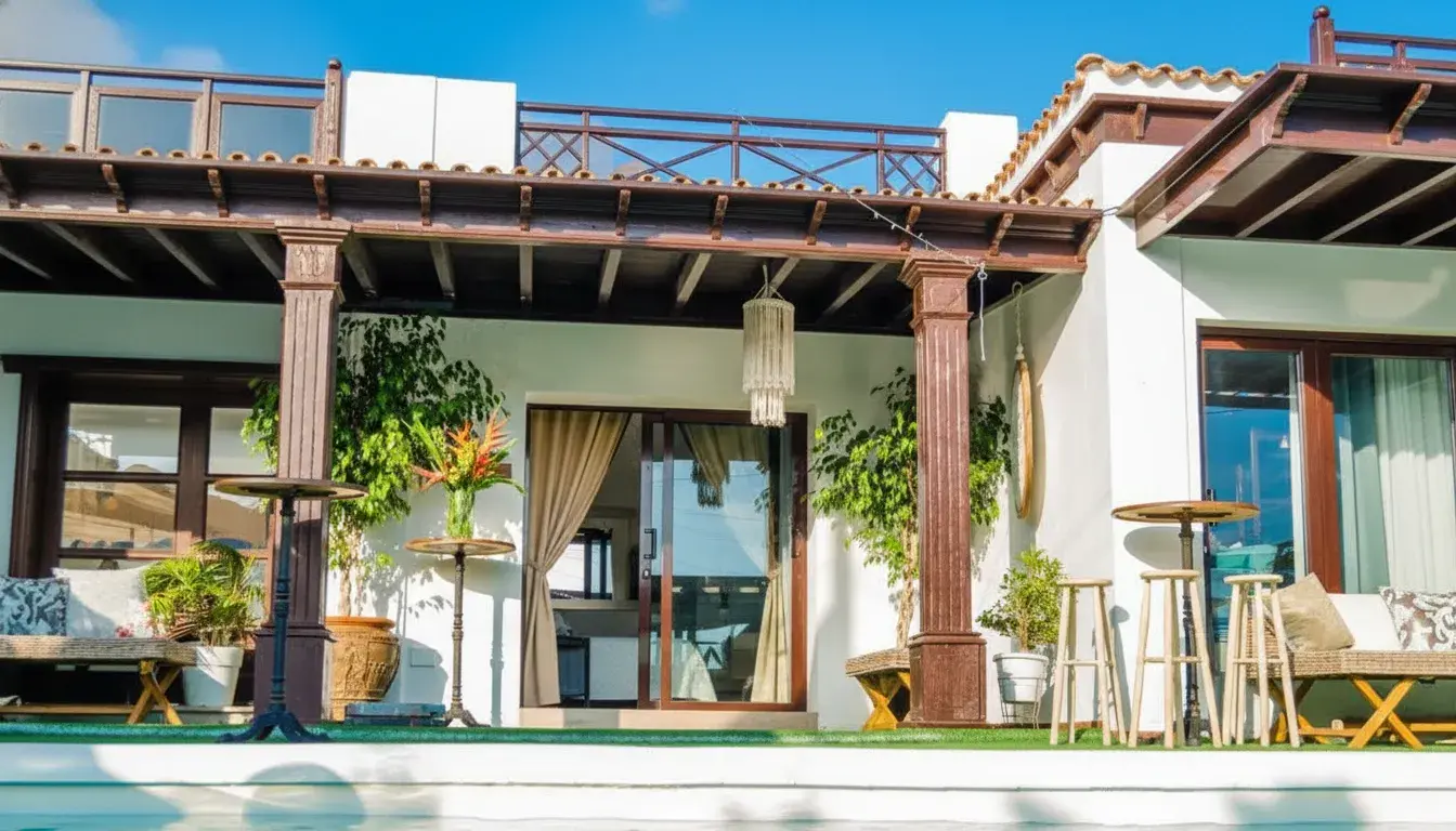 Suites lujo Lanzarote exterior piscina Famara