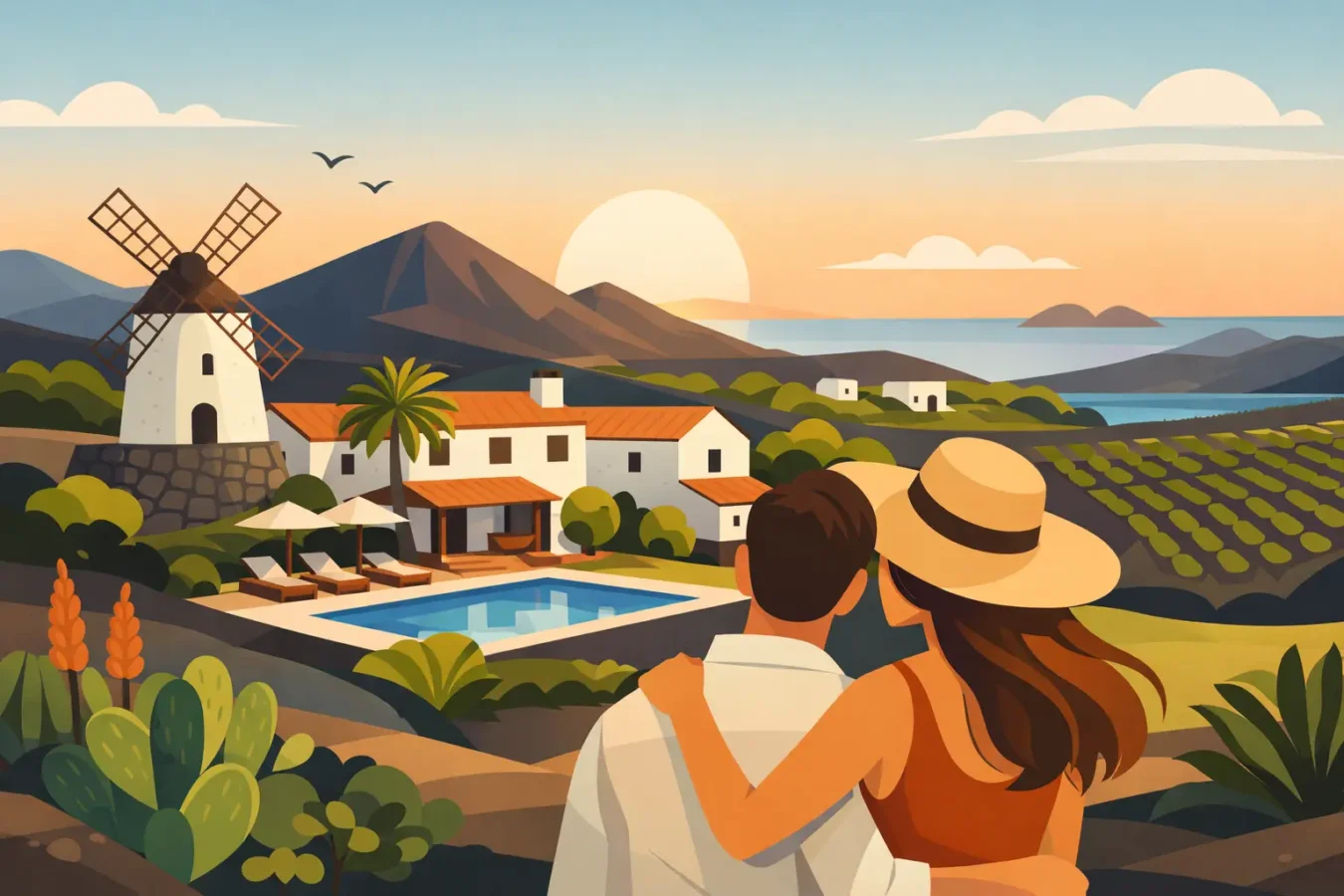 Escapada romántica en hotel rural Lanzarote