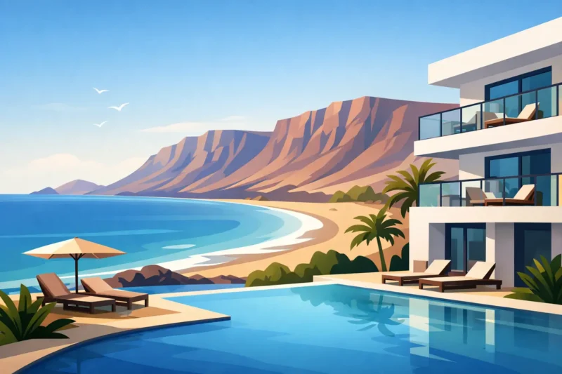 Hotel con vistas a Famara en Lanzarote