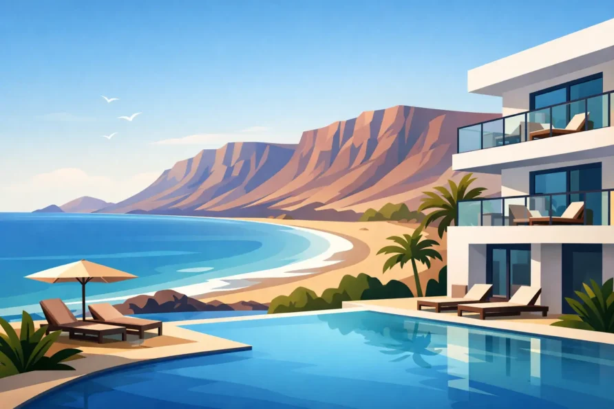 Hotel con vistas a Famara en Lanzarote