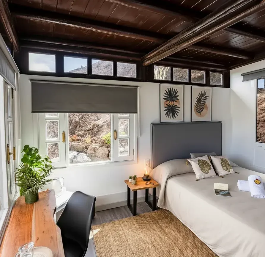 hotel rural lanzarote alegranza vistas volcan