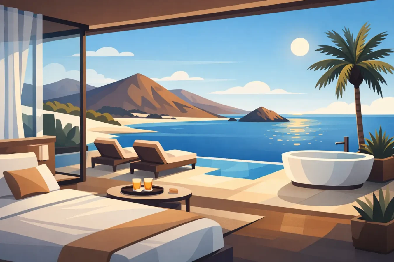 Suite premium Lanzarote con vistas únicas